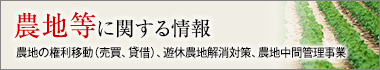 農地等に関する情報